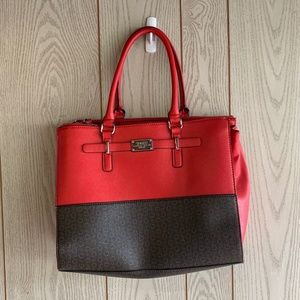 Guess Red & Black Handbag